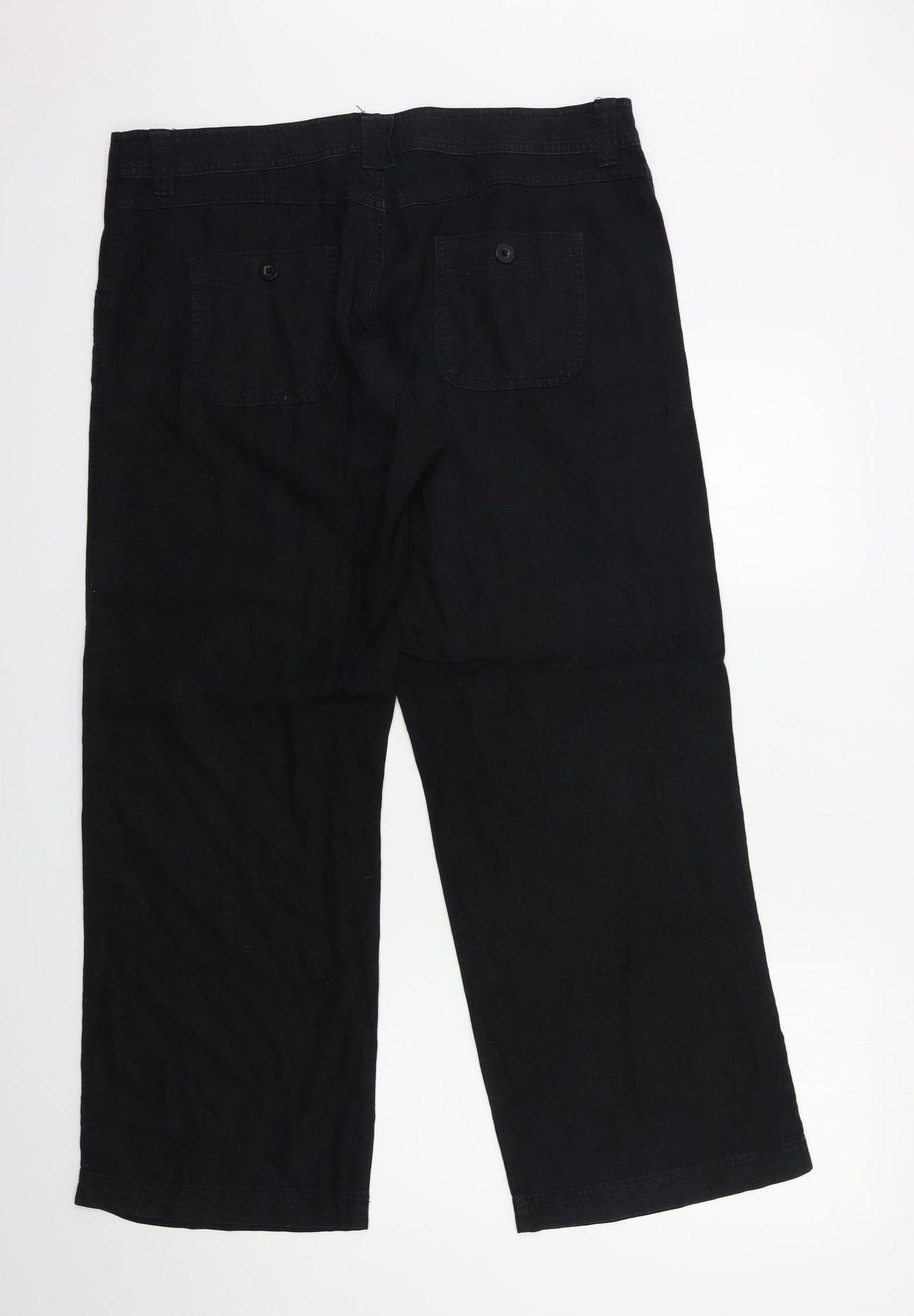 Preworn Womens Black   Trousers  Size 36 in L30 in