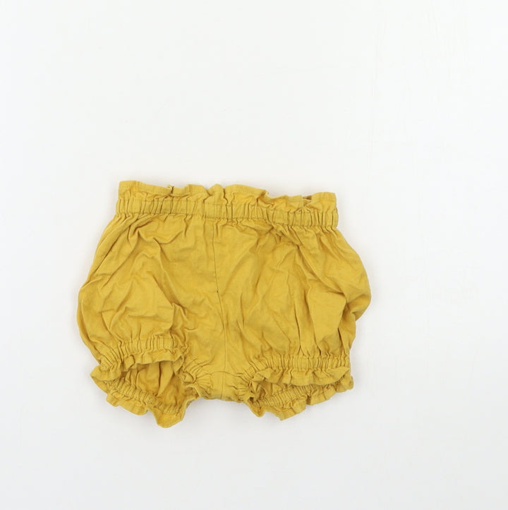 TU Baby Yellow   Cropped Trousers Size 6-9 Months