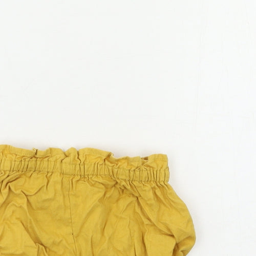 TU Baby Yellow   Cropped Trousers Size 6-9 Months