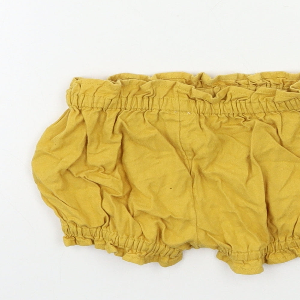 TU Baby Yellow   Cropped Trousers Size 6-9 Months