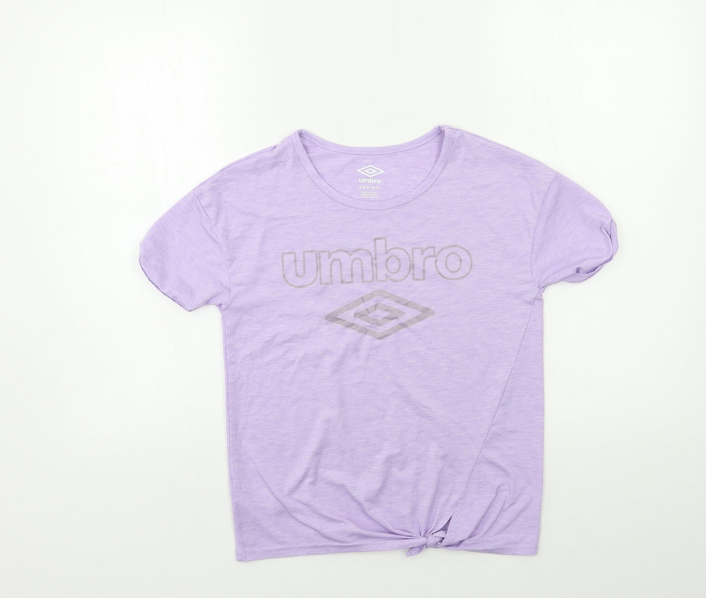 Umbro Girls Purple   Basic T-Shirt Size 10-11 Years