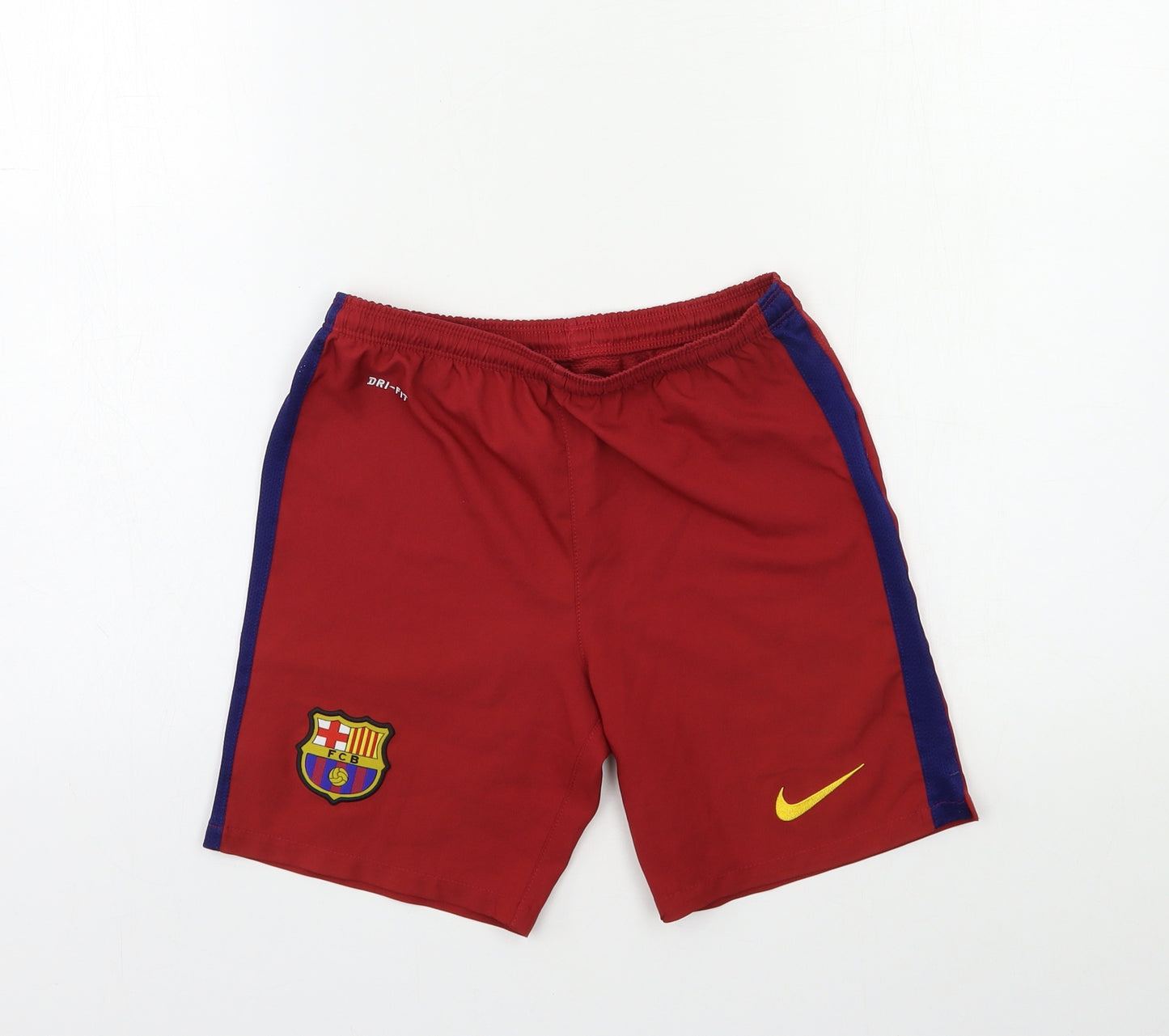 FC Barcelona Boys Red   Sweat Shorts Size 8-9 Years