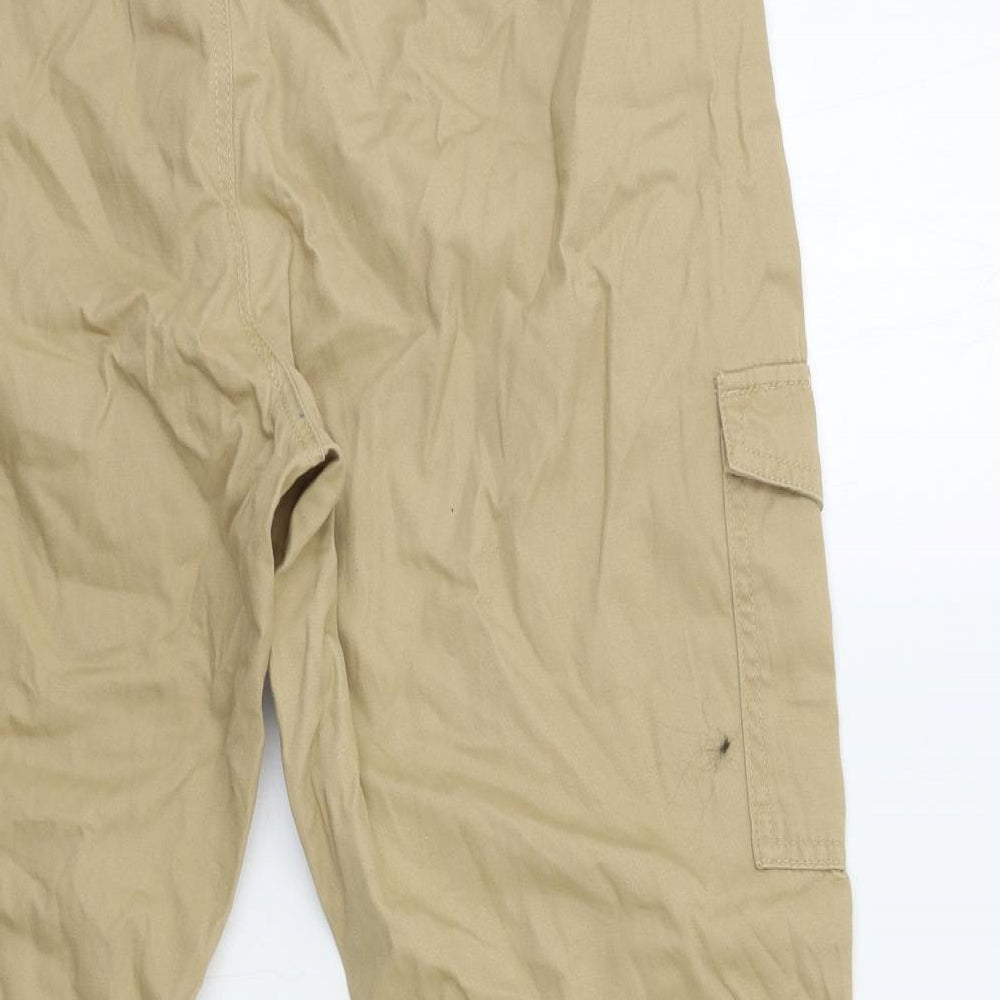 Primark Womens Beige   Cargo Trousers Size 14 L25 in