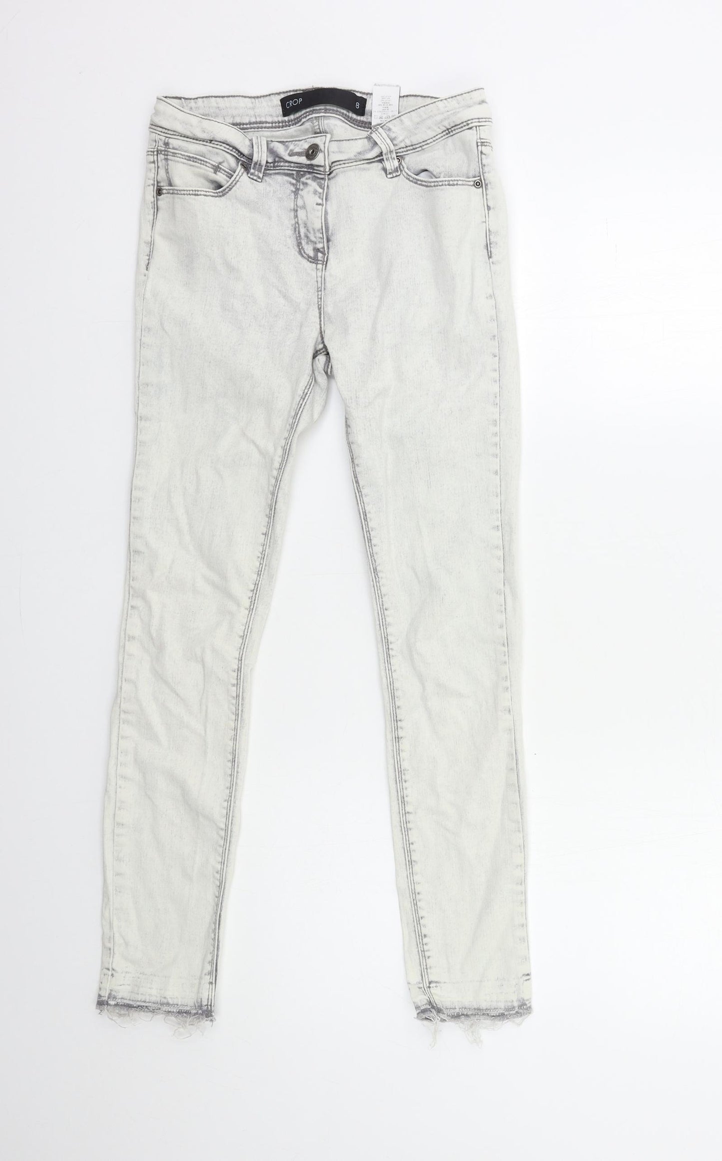 NEXT Womens Grey  Denim Skinny Jeans Size 8 L26 in