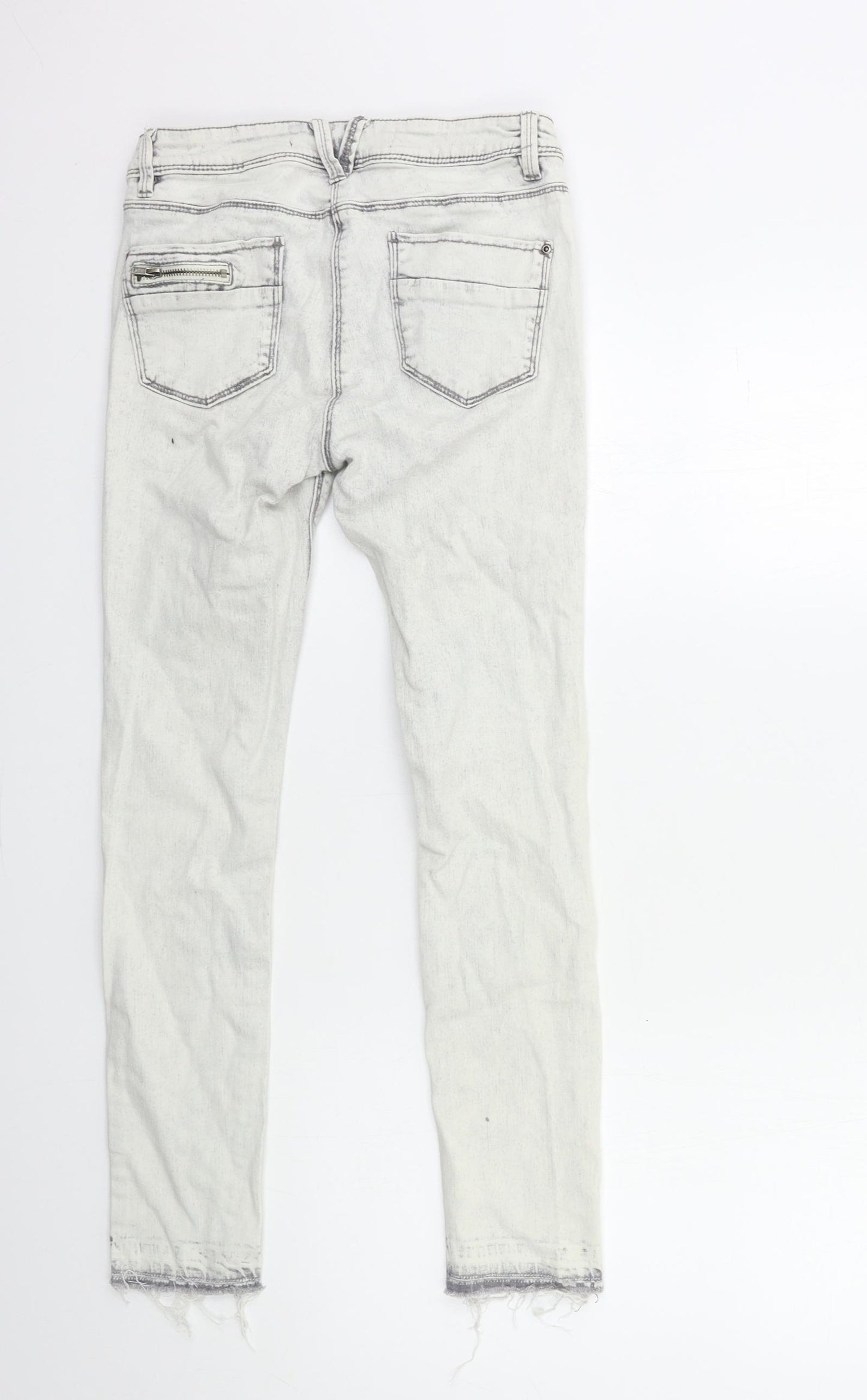 NEXT Womens Grey  Denim Skinny Jeans Size 8 L26 in