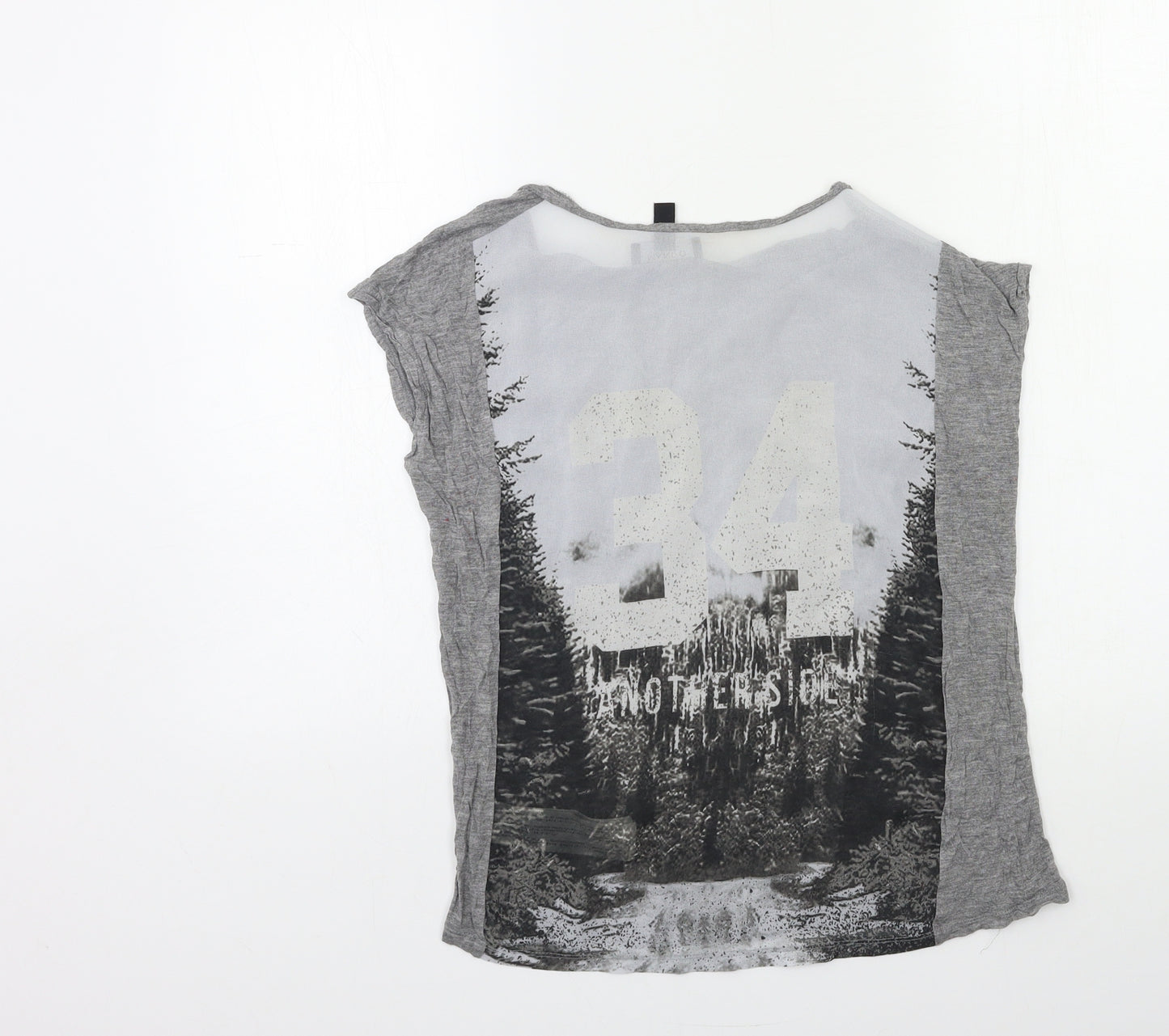 Mango Womens Grey   Basic T-Shirt Size S