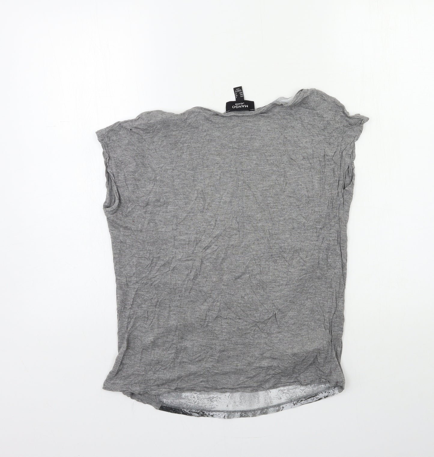 Mango Womens Grey   Basic T-Shirt Size S