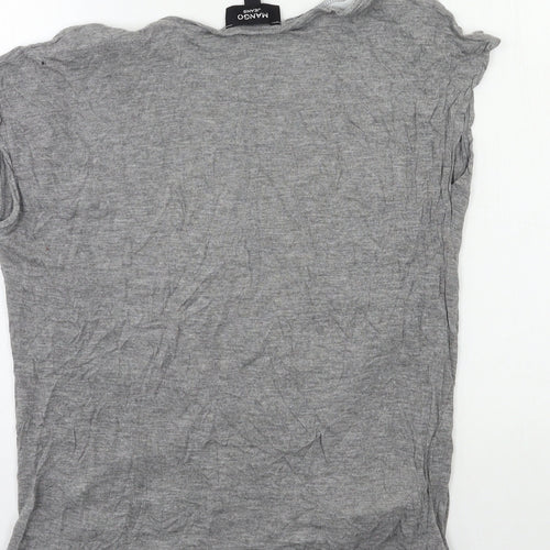 Mango Womens Grey   Basic T-Shirt Size S