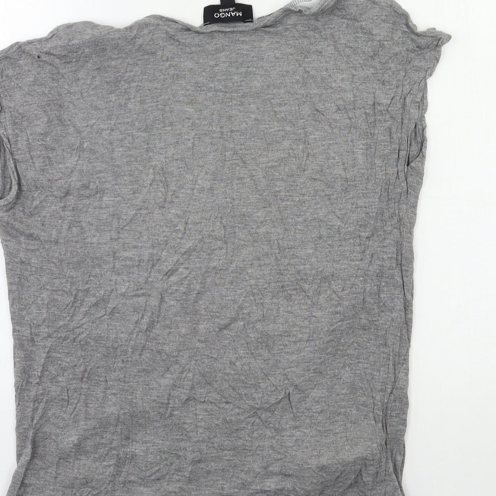 Mango Womens Grey   Basic T-Shirt Size S