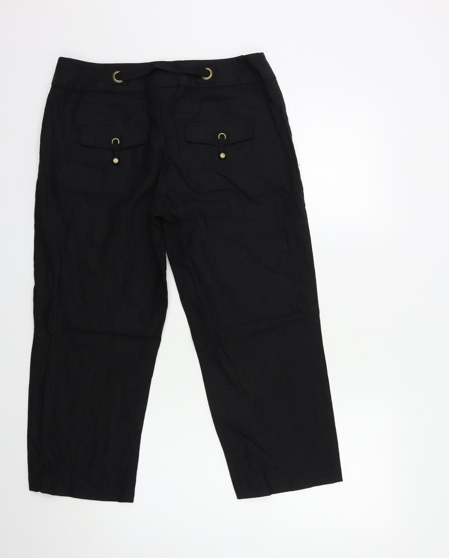Wallis Womens Black   Trousers  Size 12 L22 in