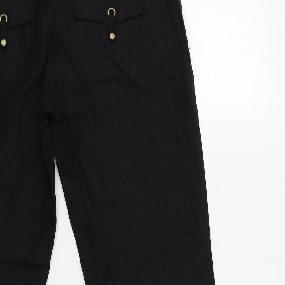 Wallis Womens Black   Trousers  Size 12 L22 in