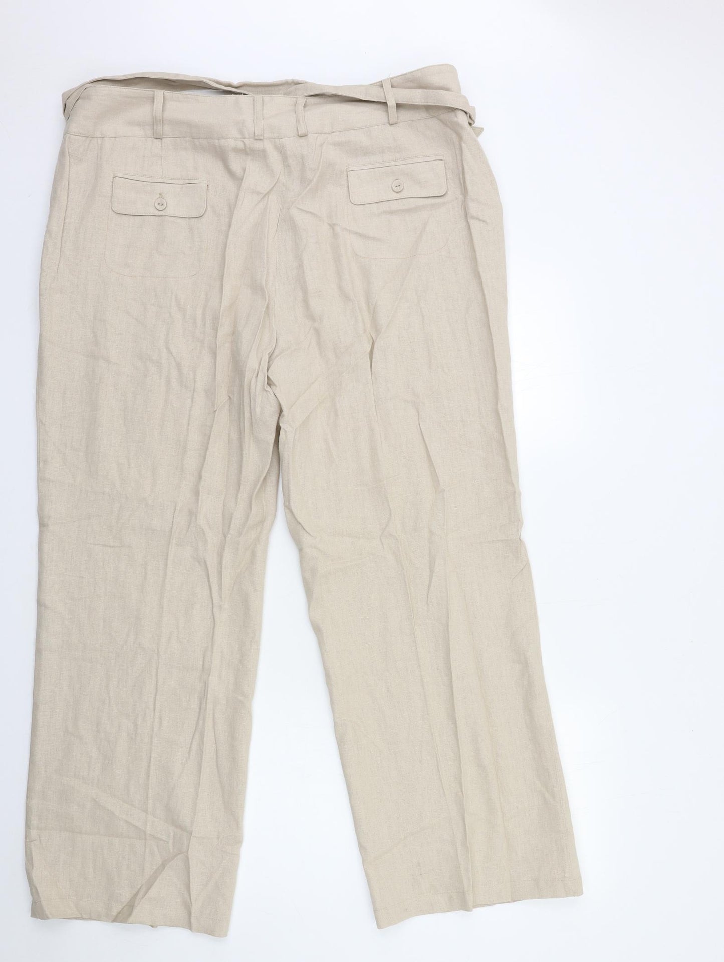 Roman Womens Beige   Trousers  Size 22 L28 in