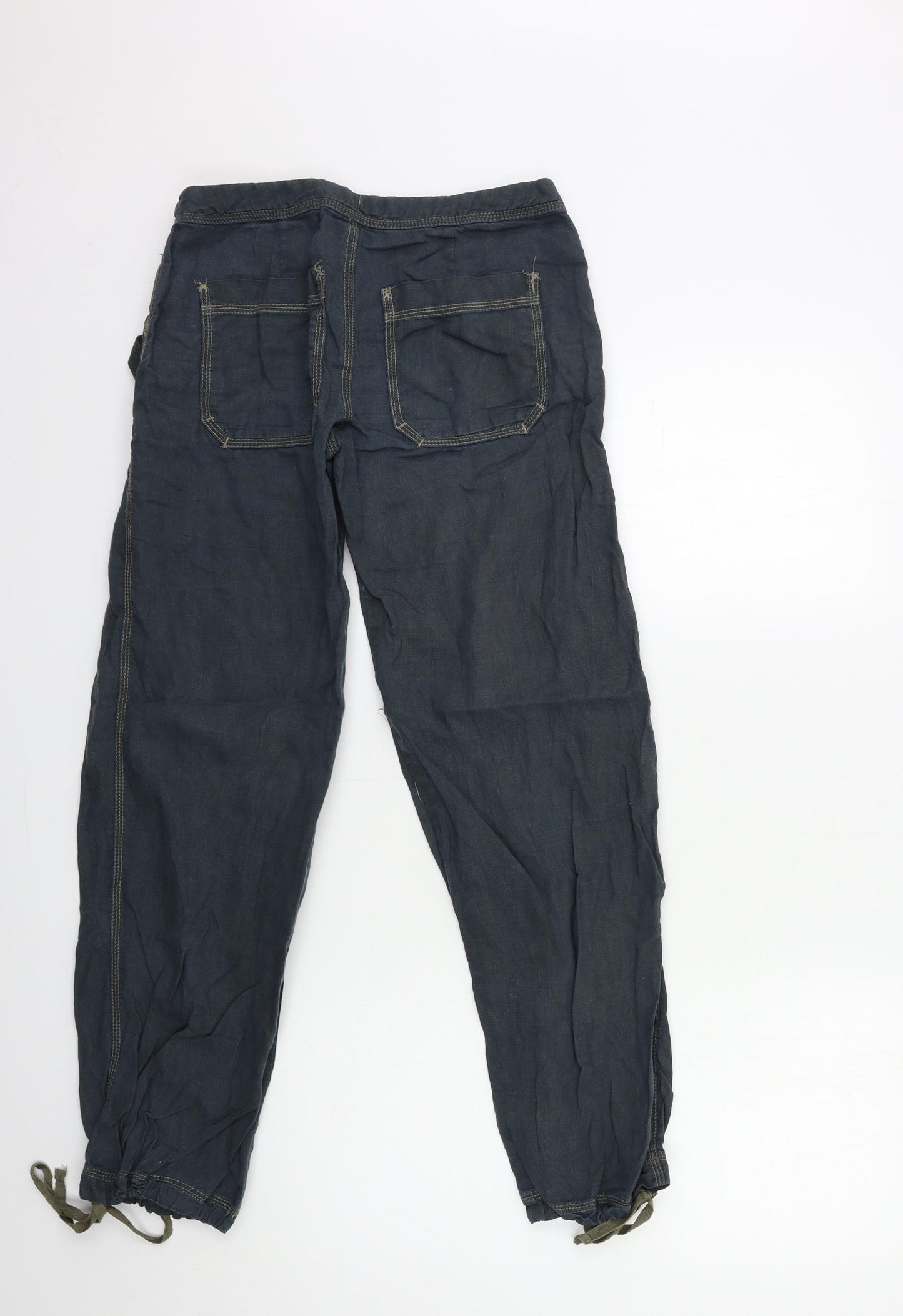 H&M Womens Grey   Trousers  Size 4 L27 in