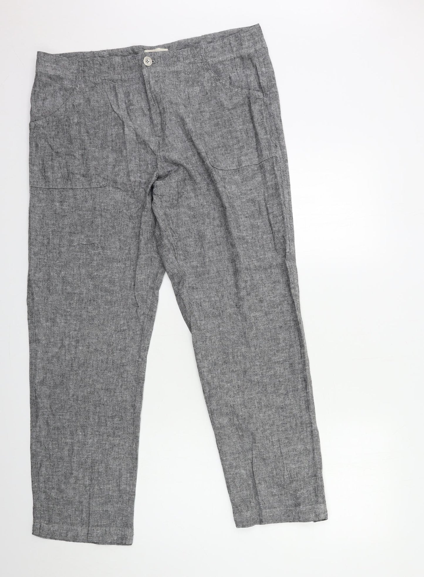 F&F Womens Grey   Trousers  Size 18 L30 in