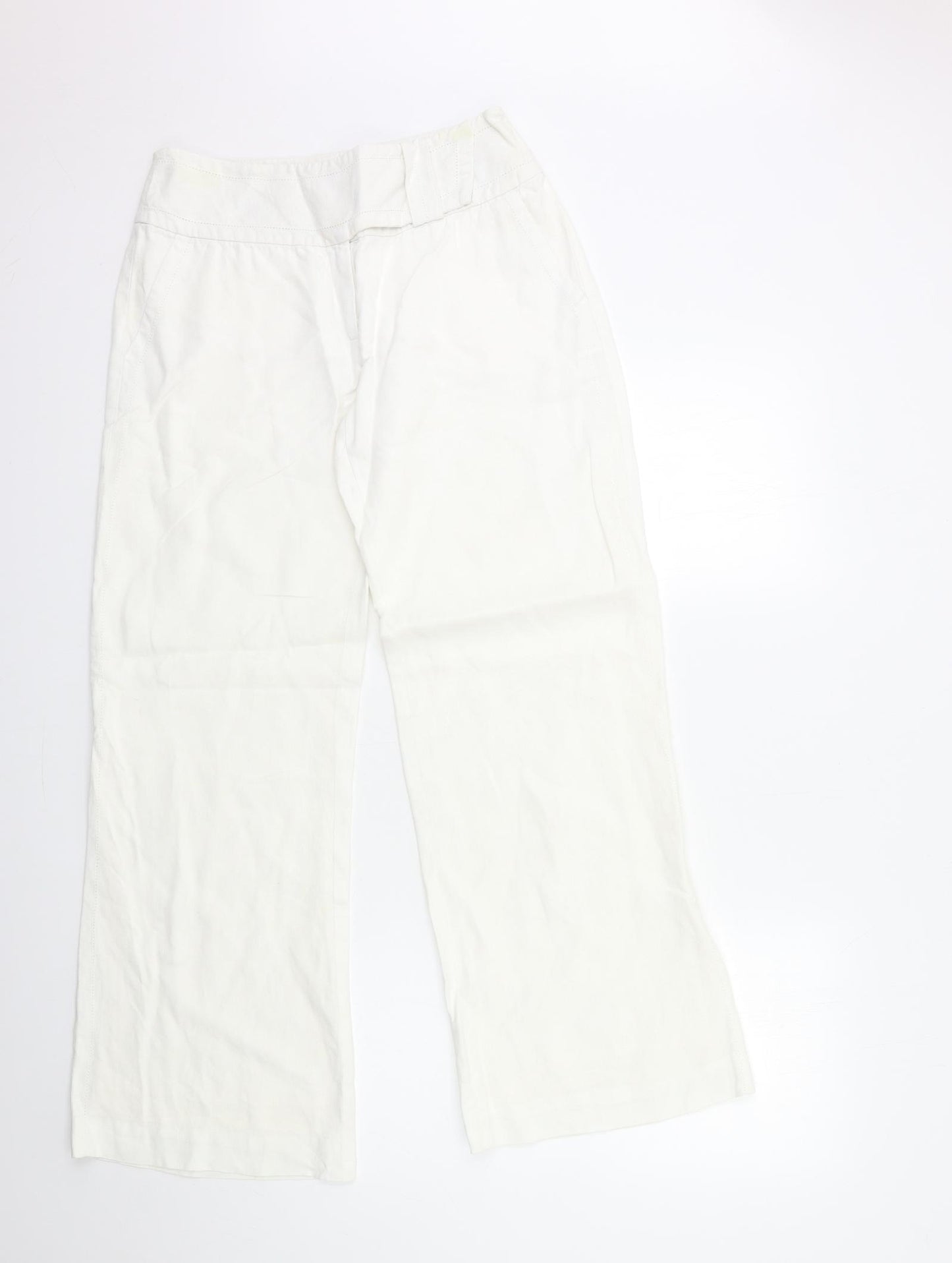 Coast Womens White   Windbreaker Trousers Size 10 L31 in