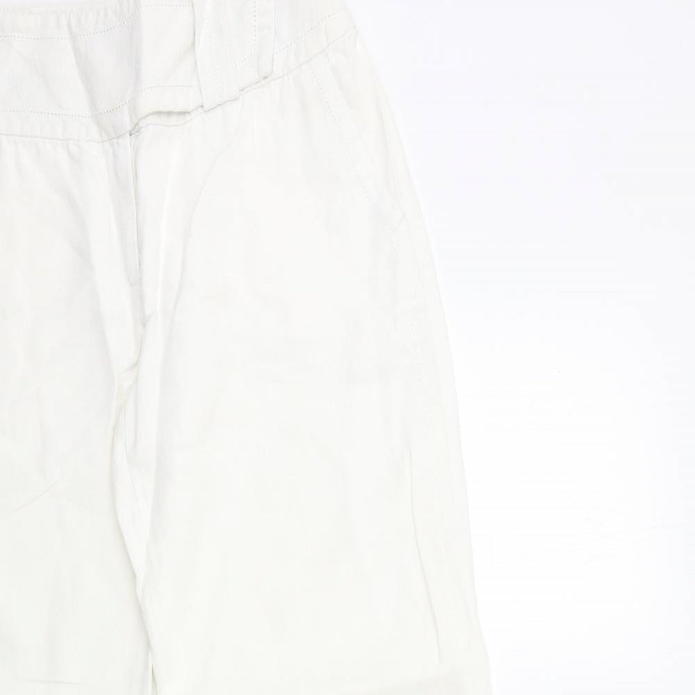 Coast Womens White   Windbreaker Trousers Size 10 L31 in