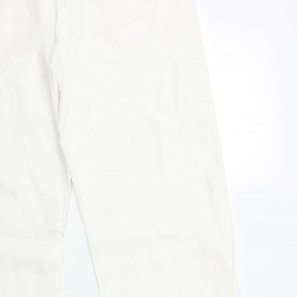 Coast Womens White   Windbreaker Trousers Size 10 L31 in
