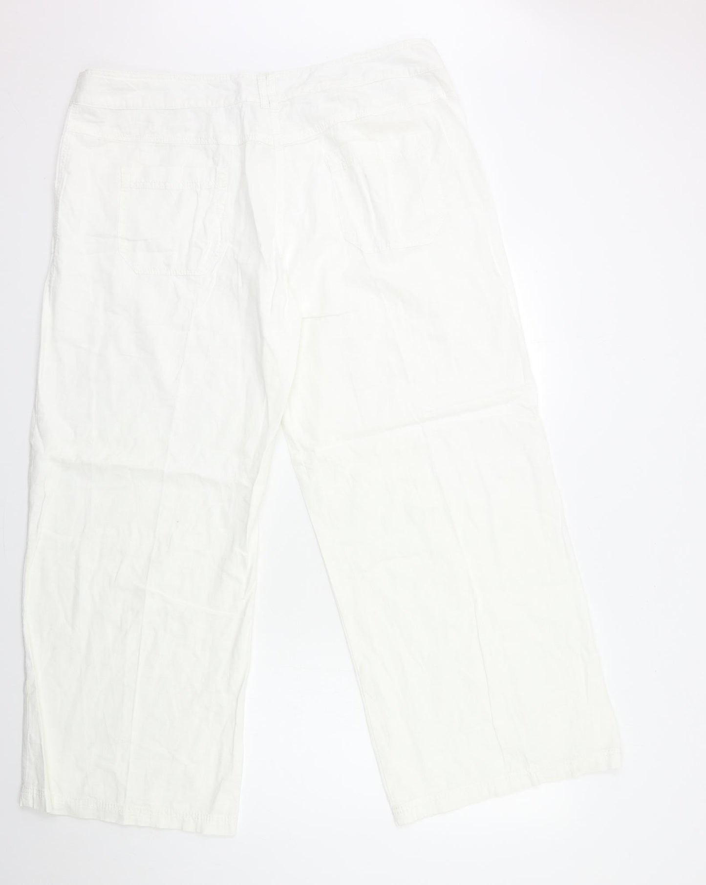 NEXT Womens White   Trousers  Size 20 L30 in