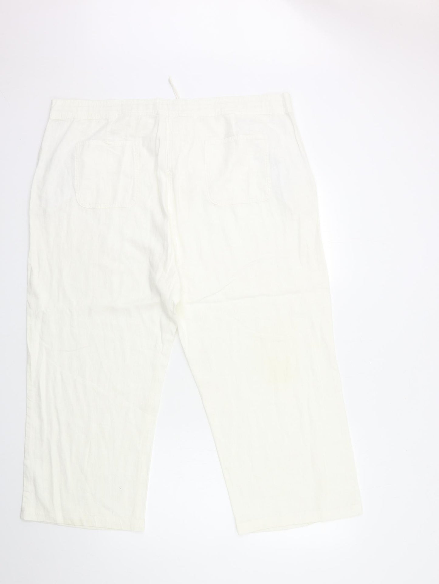Matalan Womens White   Trousers  Size 20 L25 in