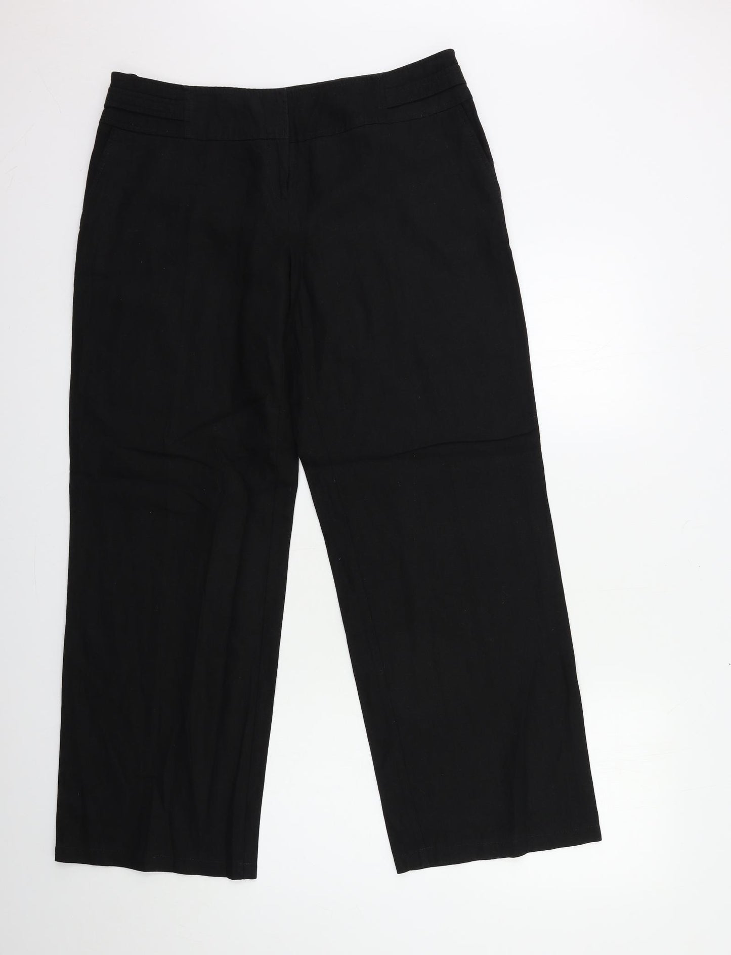 F&F Womens Black   Trousers  Size 14 L30 in