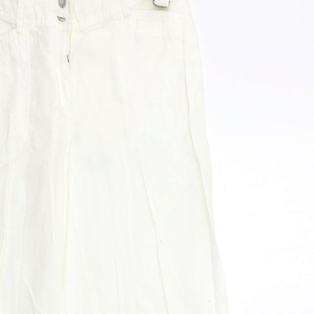 Therapy Womens White   Trousers  Size 12 L30 in