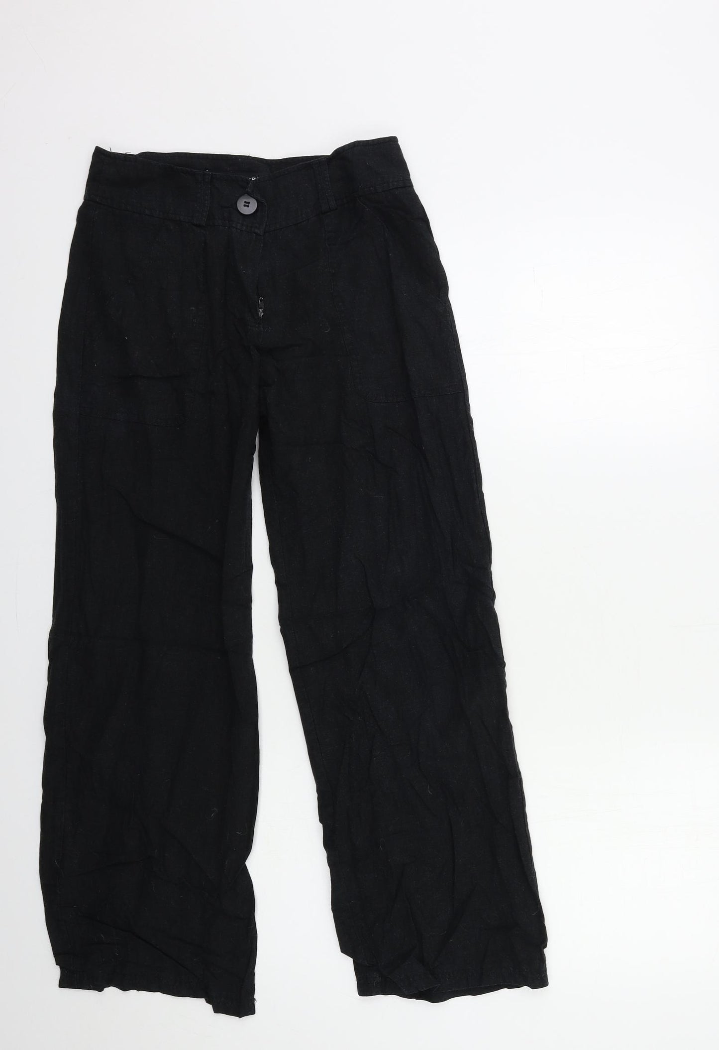 Dorothy Perkins Womens Black   Trousers  Size 8 L28 in