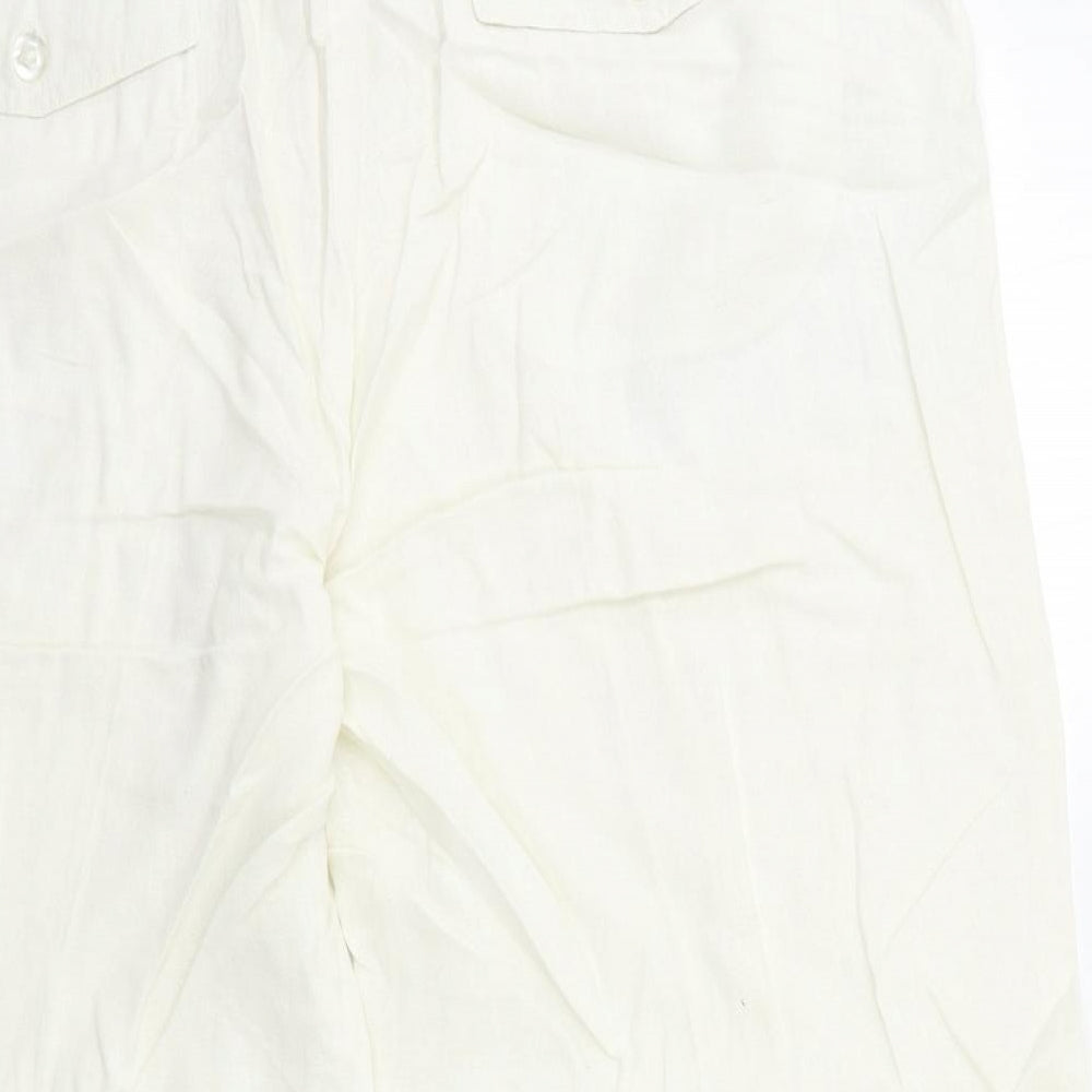 ETHLE AUSTIN Womens White   Trousers  Size 18 L20 in