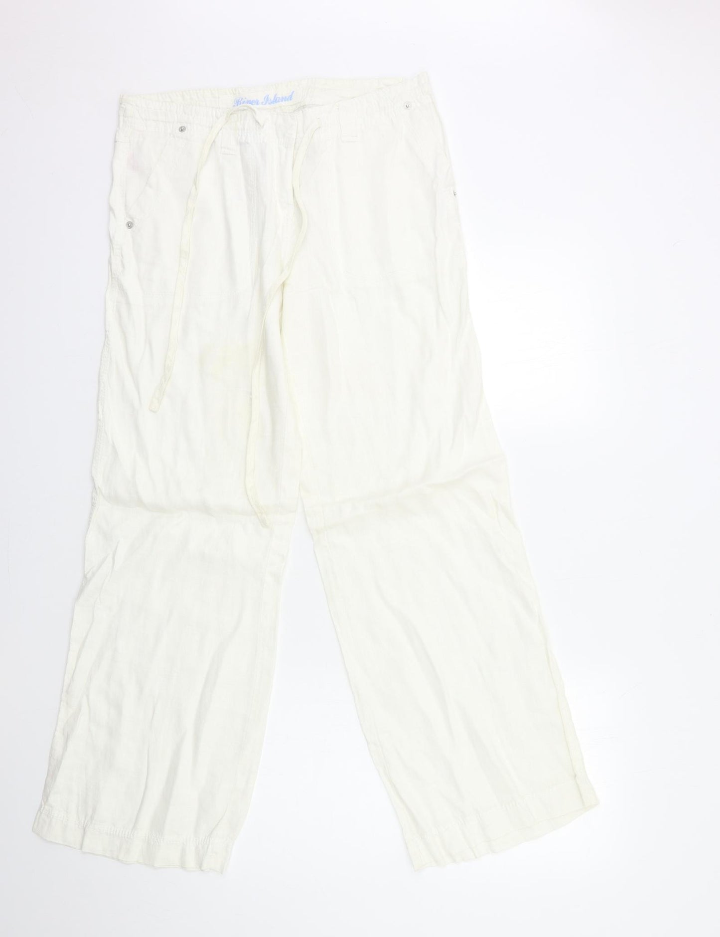 River Island Womens White   Trousers  Size 10 L30 in