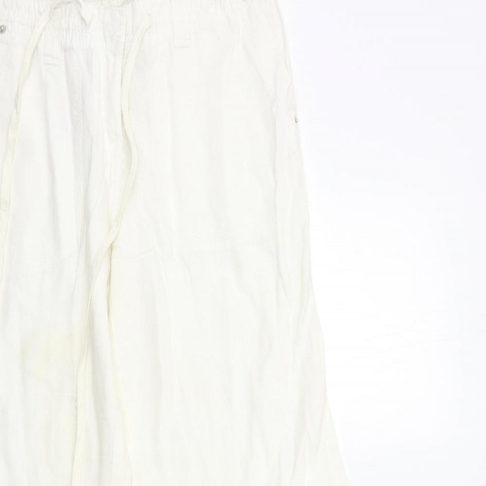 River Island Womens White   Trousers  Size 10 L30 in