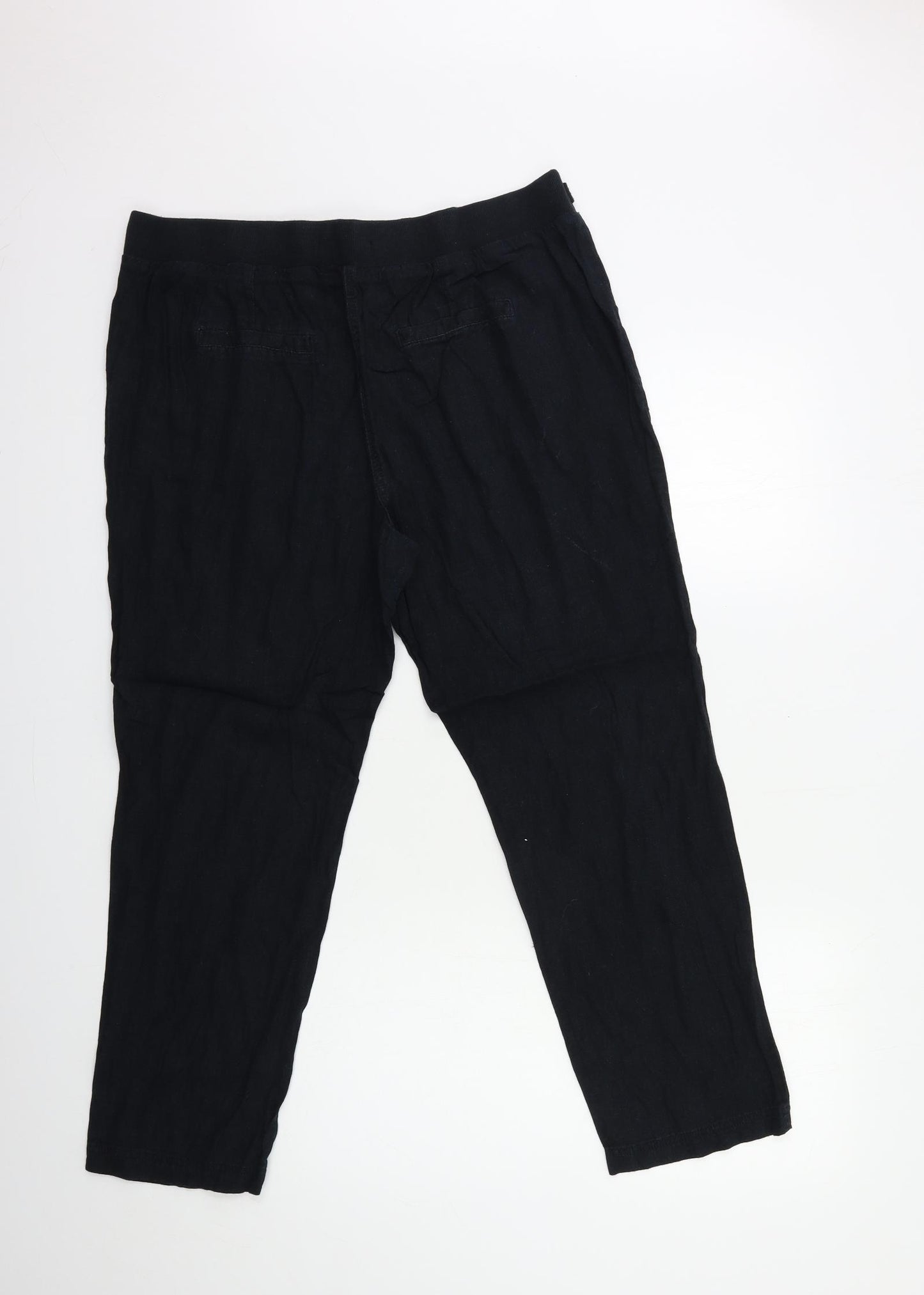 George Womens Black   Trousers  Size 16 L28 in