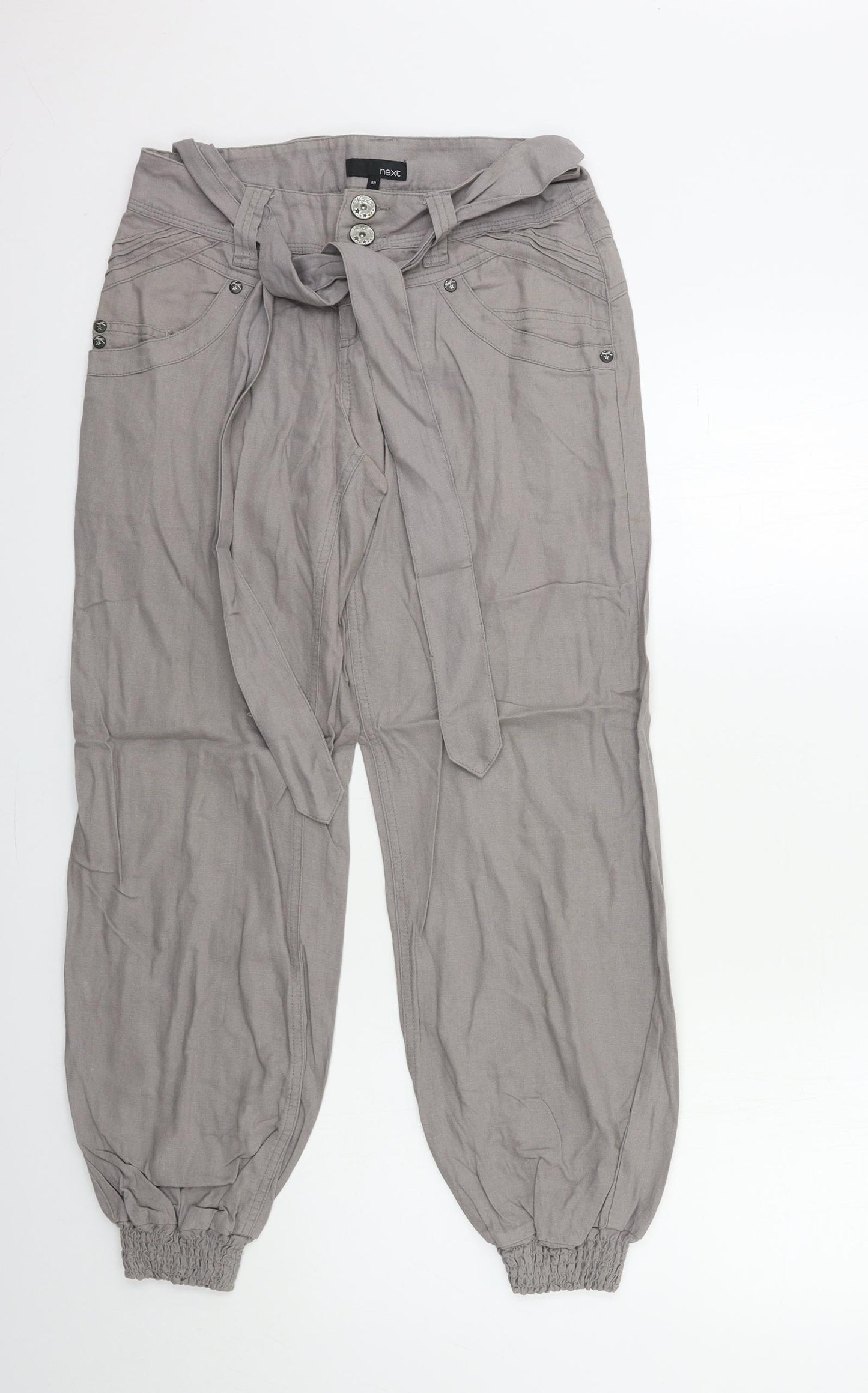 NEXT Womens Grey   Trousers  Size 8 L27 in