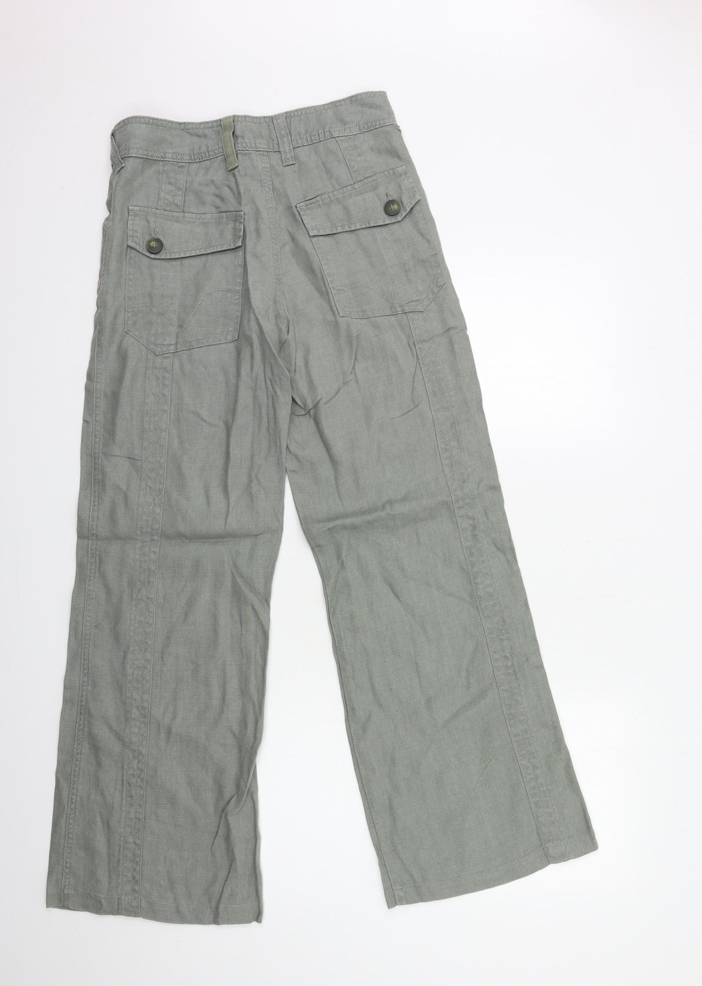 Per Una Womens Green   Trousers  Size 8 L32 in