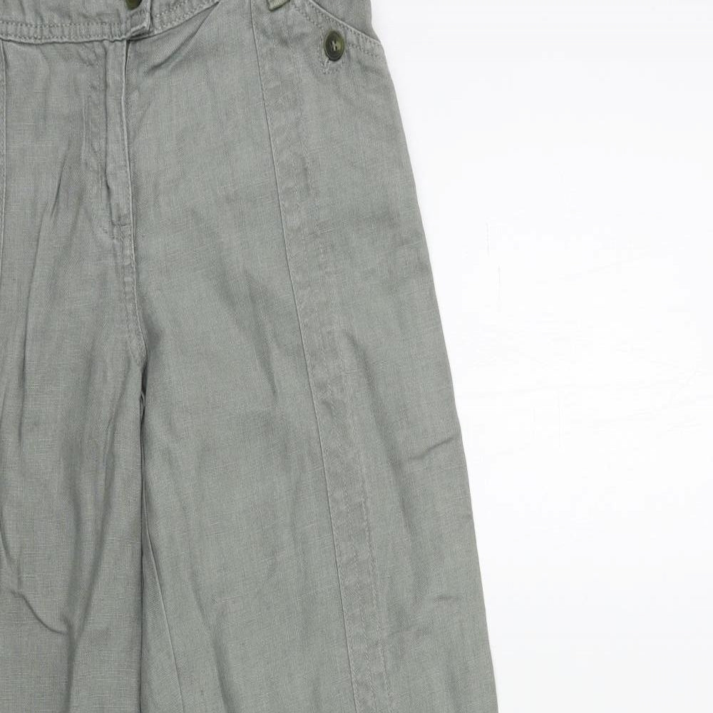 Per Una Womens Green   Trousers  Size 8 L32 in