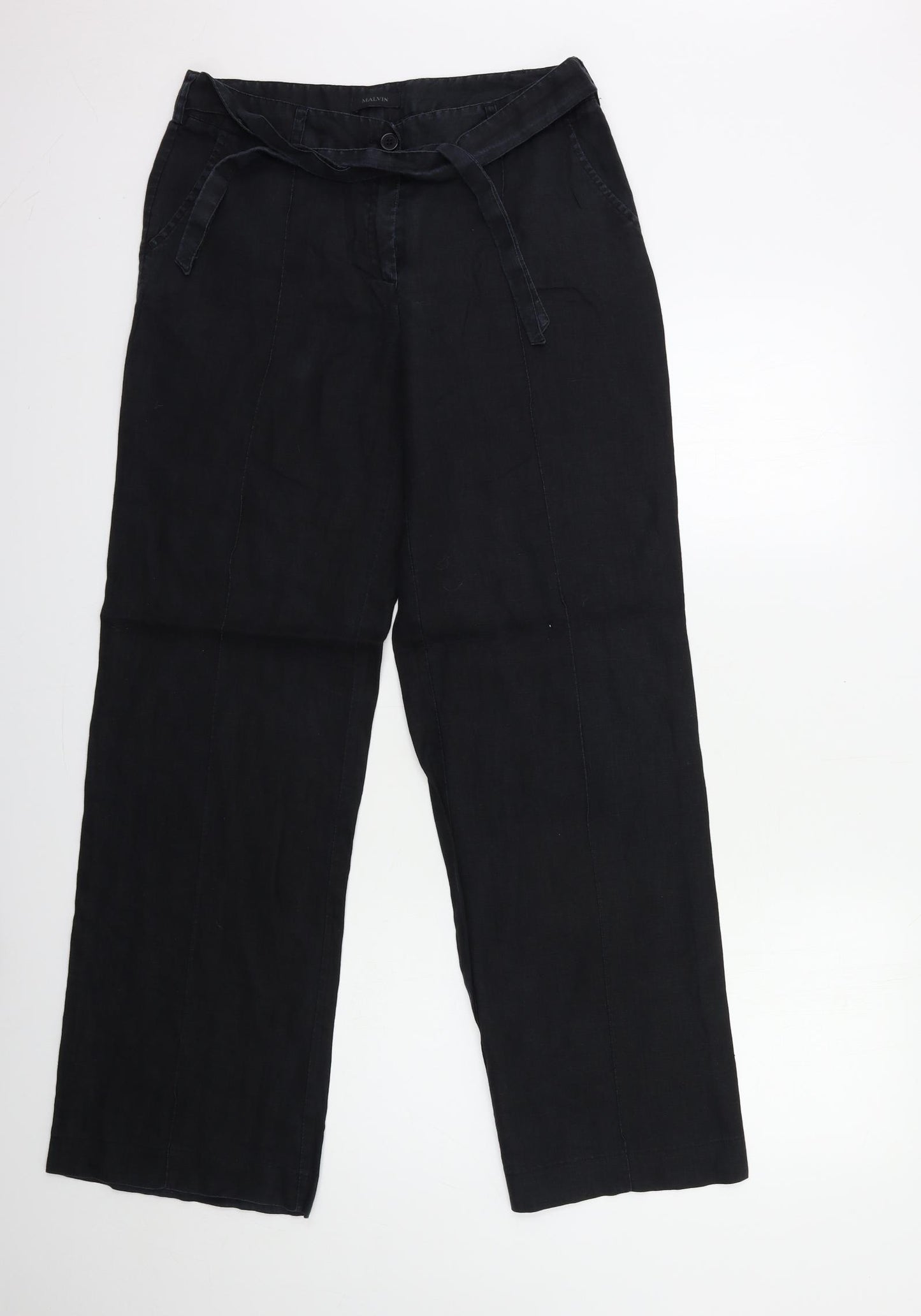 MALVIN Womens Black   Trousers  Size 12 L32 in