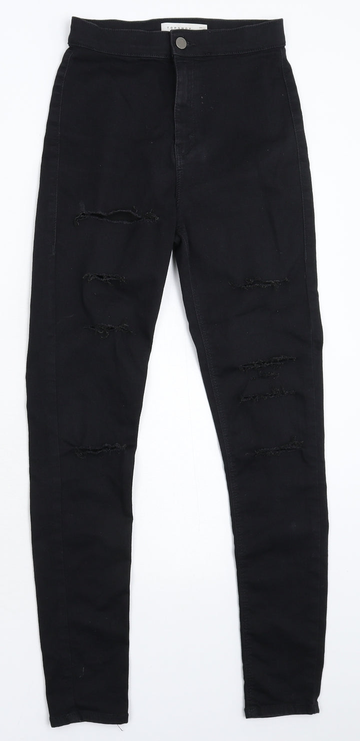 Topshop Womens Black  Denim Jegging Jeans Size 26 in L27 in
