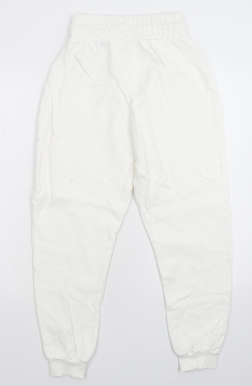 River Island Womens White   Jogger Trousers Size M L25 in