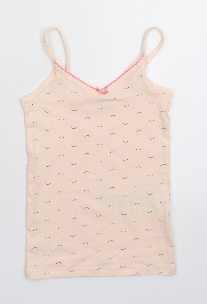 Kiabi Girls Beige Basic Tank Size 4-5 Years