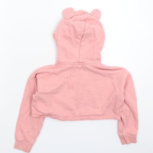 George Girls Pink   Pullover Hoodie Size 5-6 Years  - Crop