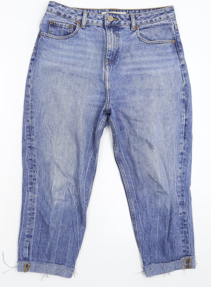 ASOS Womens Blue Denim Cropped Jeans Size 30 in L21 in
