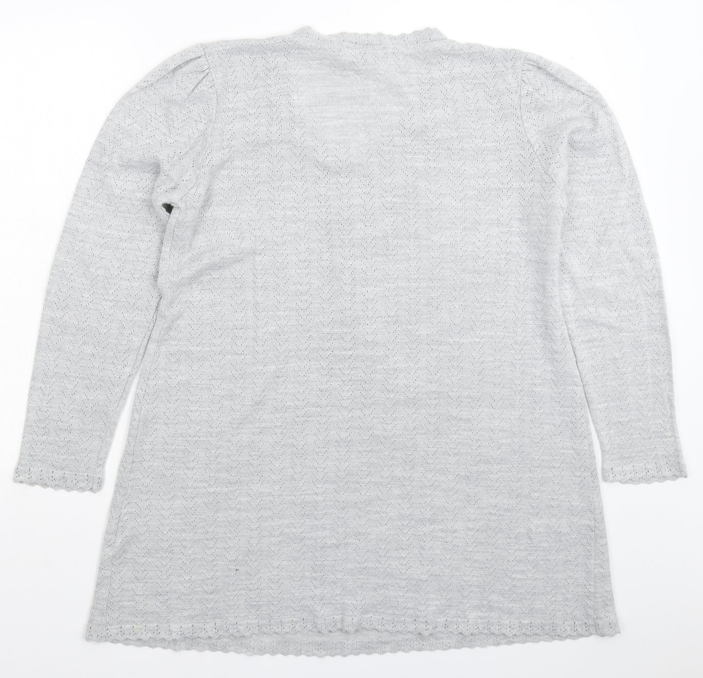 Afibel Womens Grey  Knit Pullover Jumper Size 18