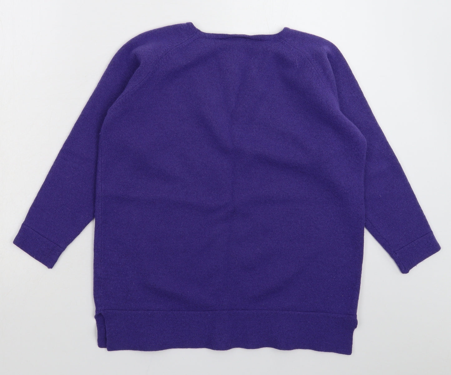 Poppy Womens Purple  Knit Pullover Jumper Size L