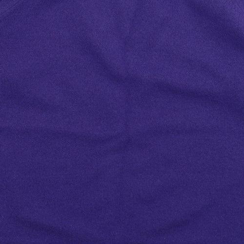 Poppy Womens Purple  Knit Pullover Jumper Size L