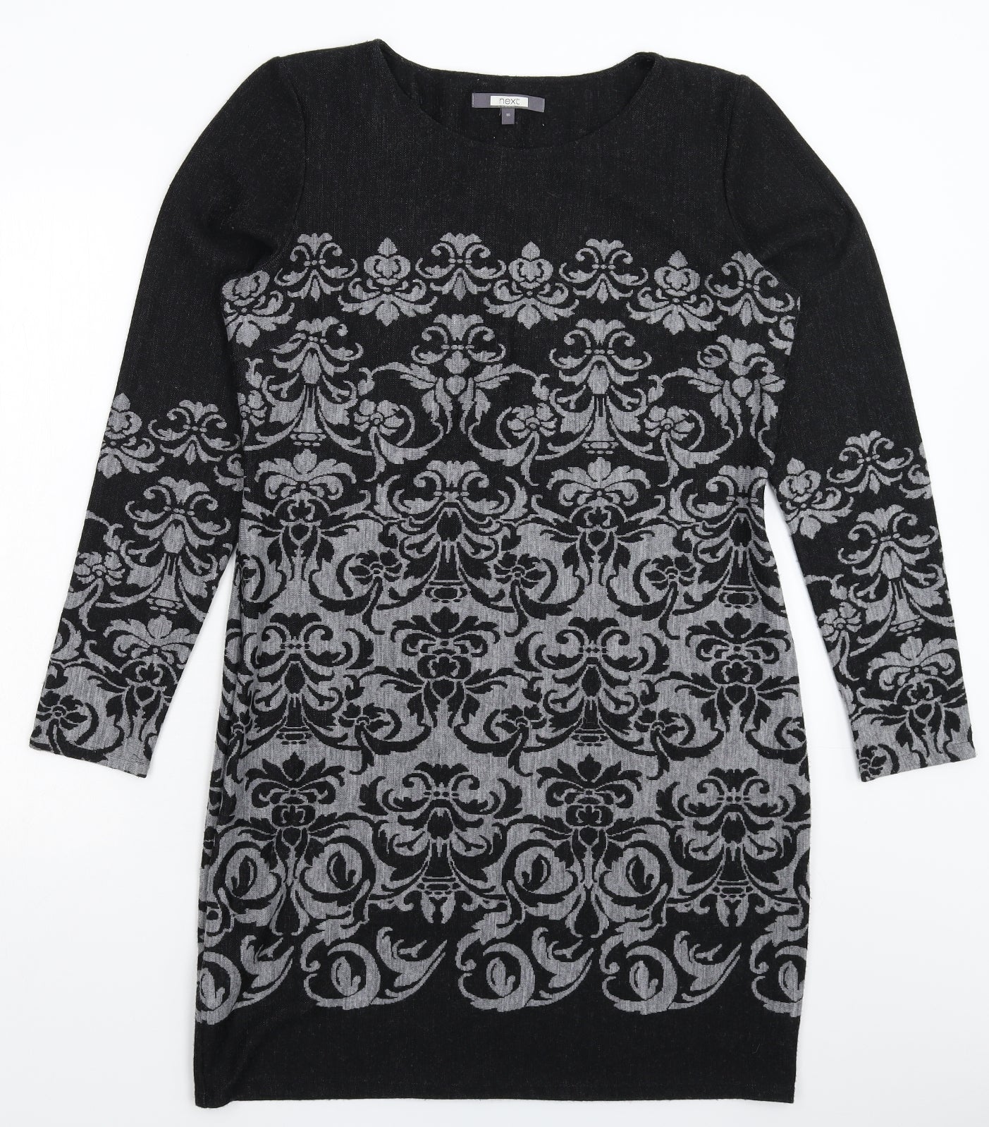 NEXT Womens Black  Knit Jumper Dress  Size 16