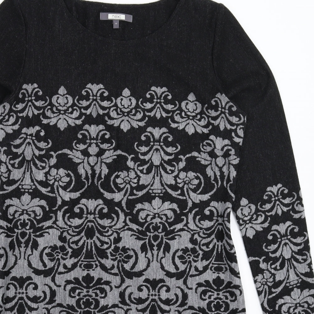 NEXT Womens Black  Knit Jumper Dress  Size 16