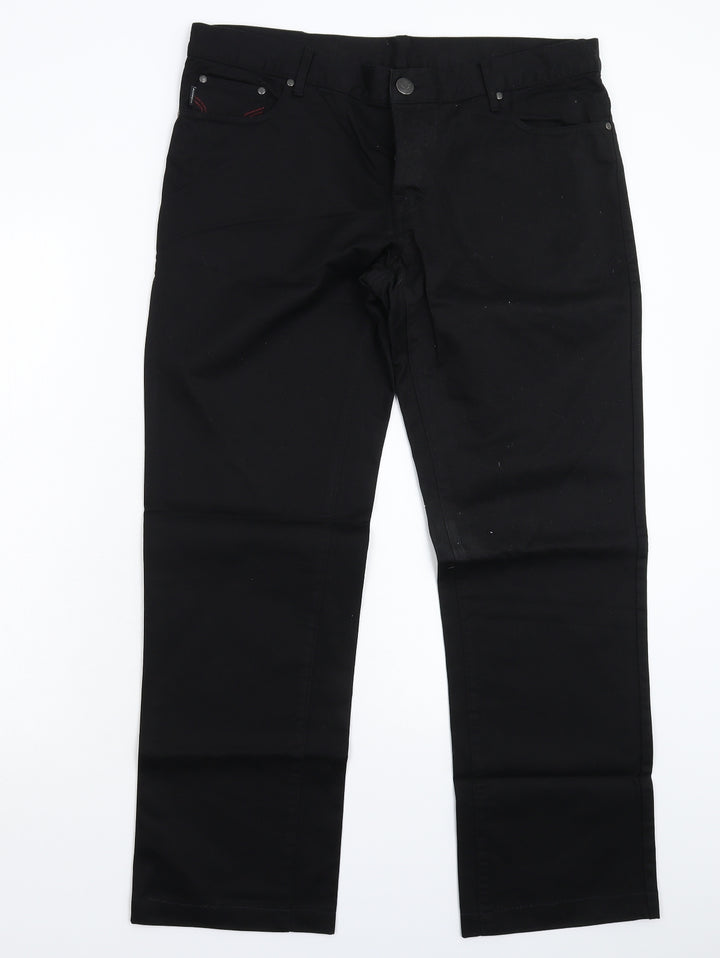 Bosideng Womens Black Denim Boyfriend Jeans Size 34 L28 in