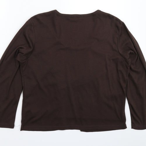 Janique Womens Grey   Pullover Jumper Size 20