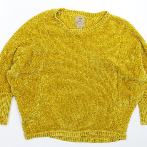Aphorism Womens Yellow  Knit Pullover Jumper Size 10  - Oversized