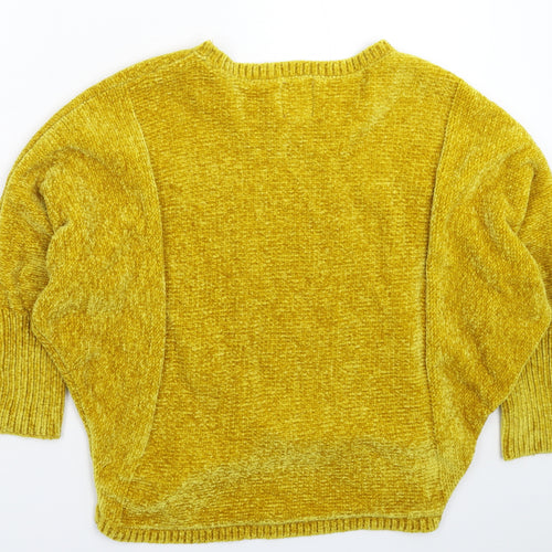 Aphorism Womens Yellow  Knit Pullover Jumper Size 10  - Oversized