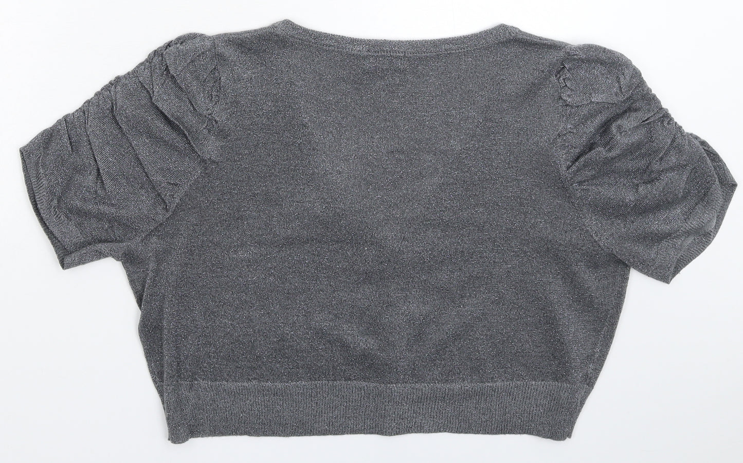 F&F Womens Silver  Knit Cardigan Jumper Size 18