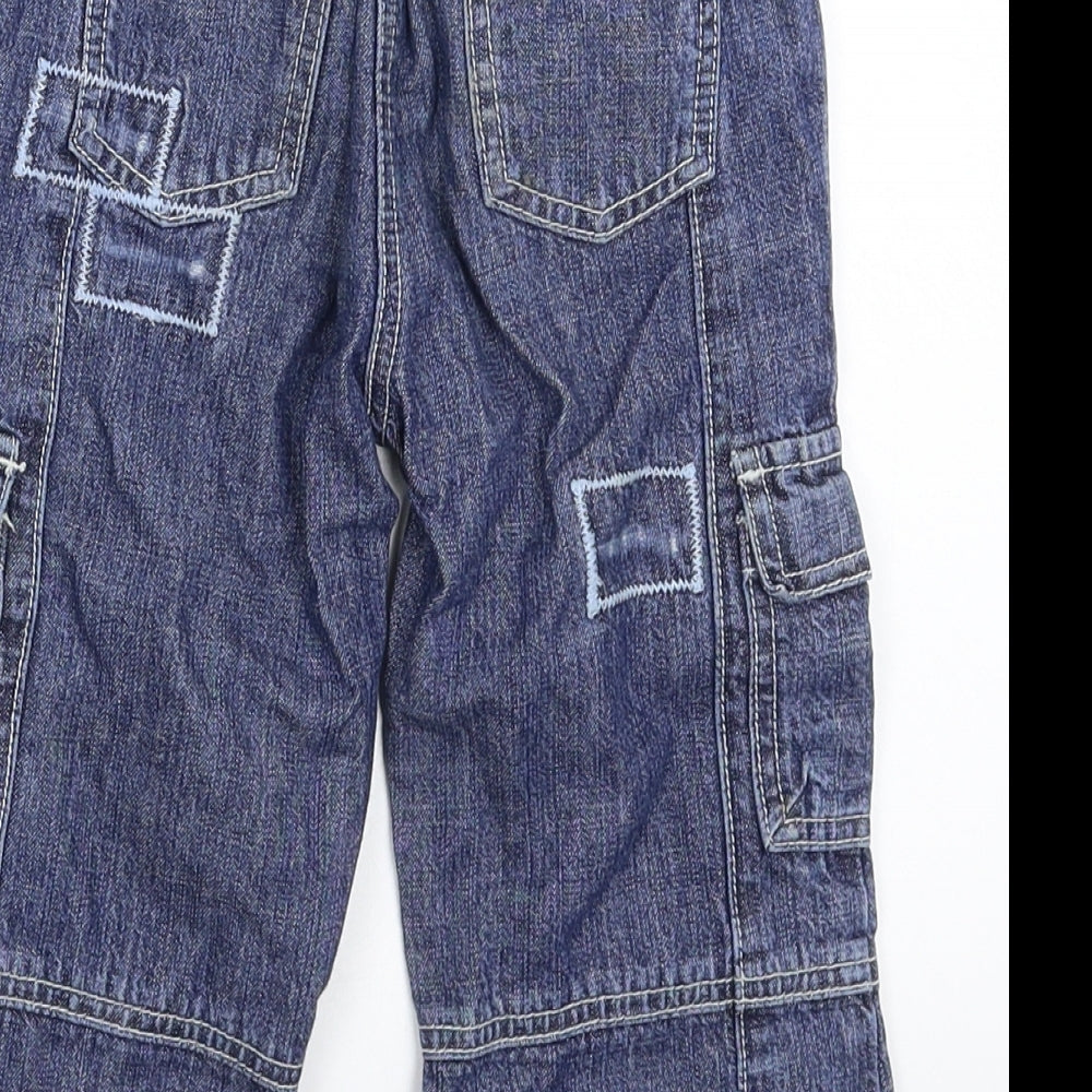 George Girls Blue  Denim Cropped Jeans Size 3-4 Years